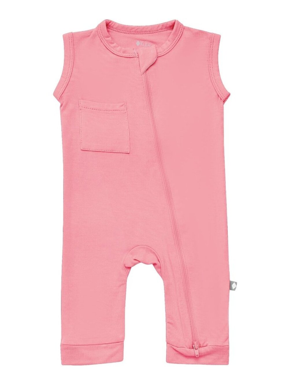 NWT Kyte Baby Zippered Sleeveless Romper in Rose - Size 2T